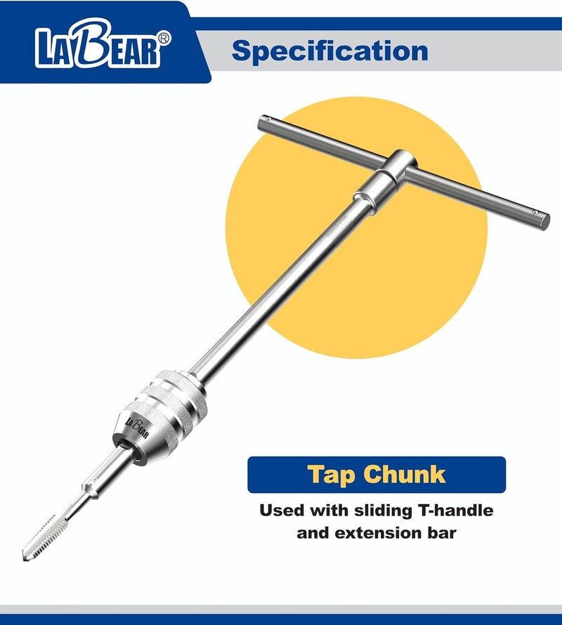 LABEAR 1/4"DR M3~M8 Interchangeable Tap Chuck, Adjustable Tap Socket, tap socket - Image 5
